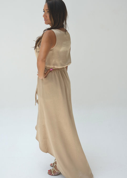 Sienna Wrap Dress - Gold
