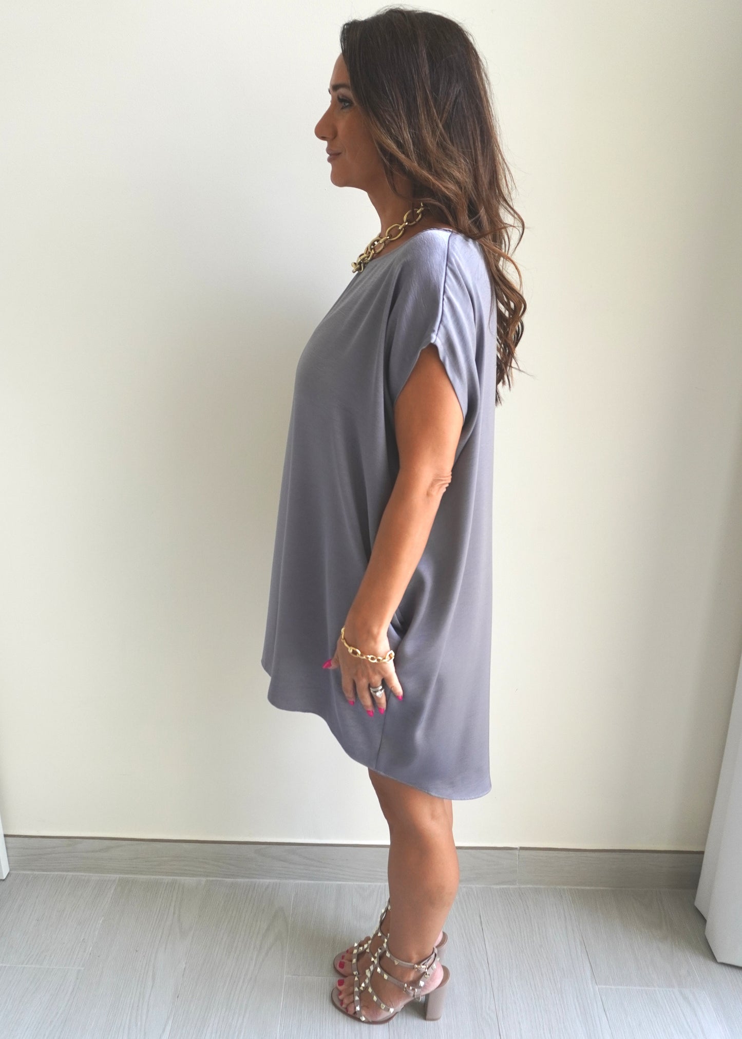 May’s Mini Dress - Grey