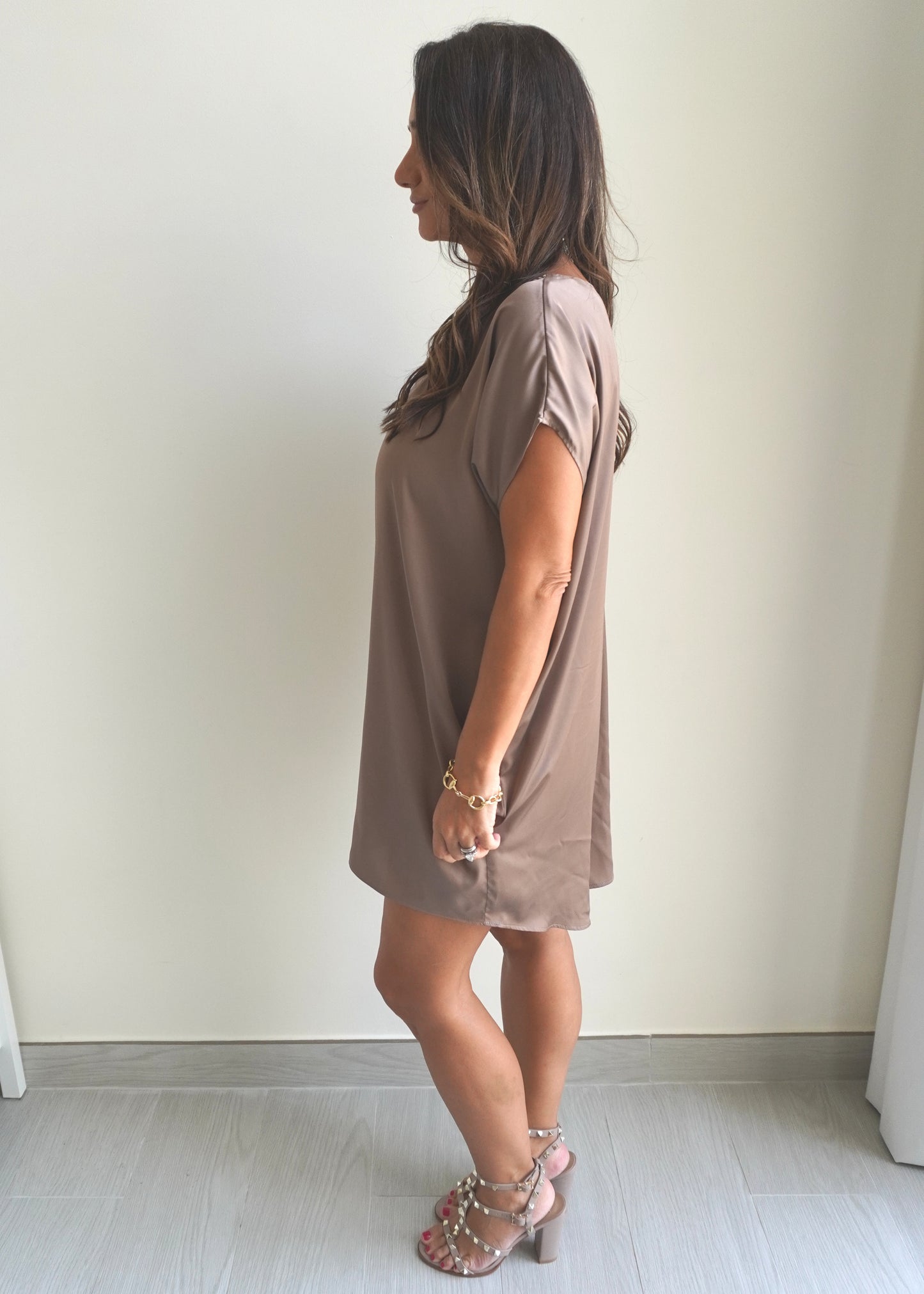 May’s Mini Dress - Brown