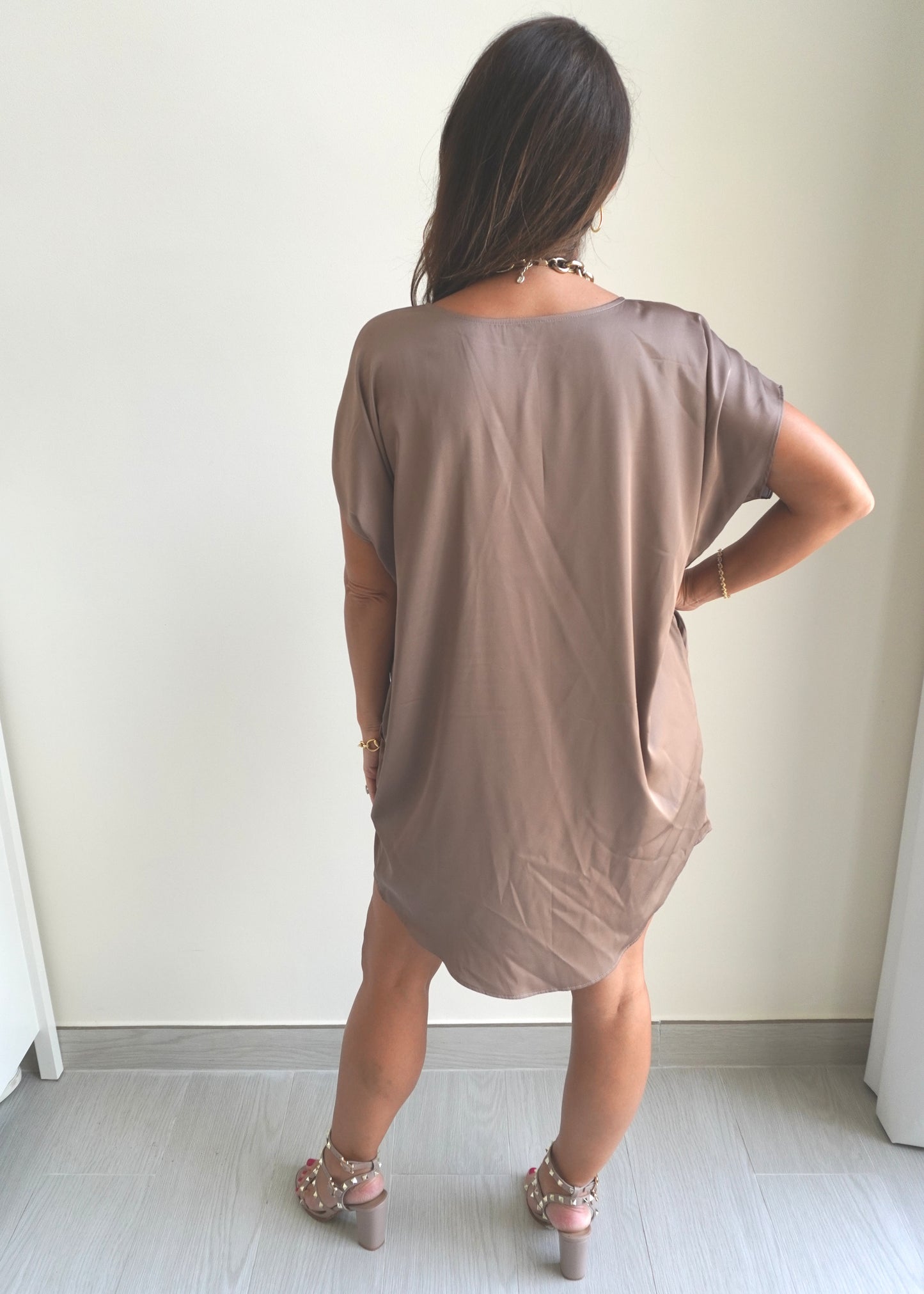 May’s Mini Dress - Brown