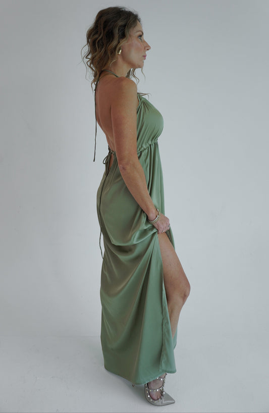 Sadie Maxi Dress - Olive Green