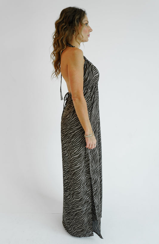 Sadie Maxi Dress - Tiger print