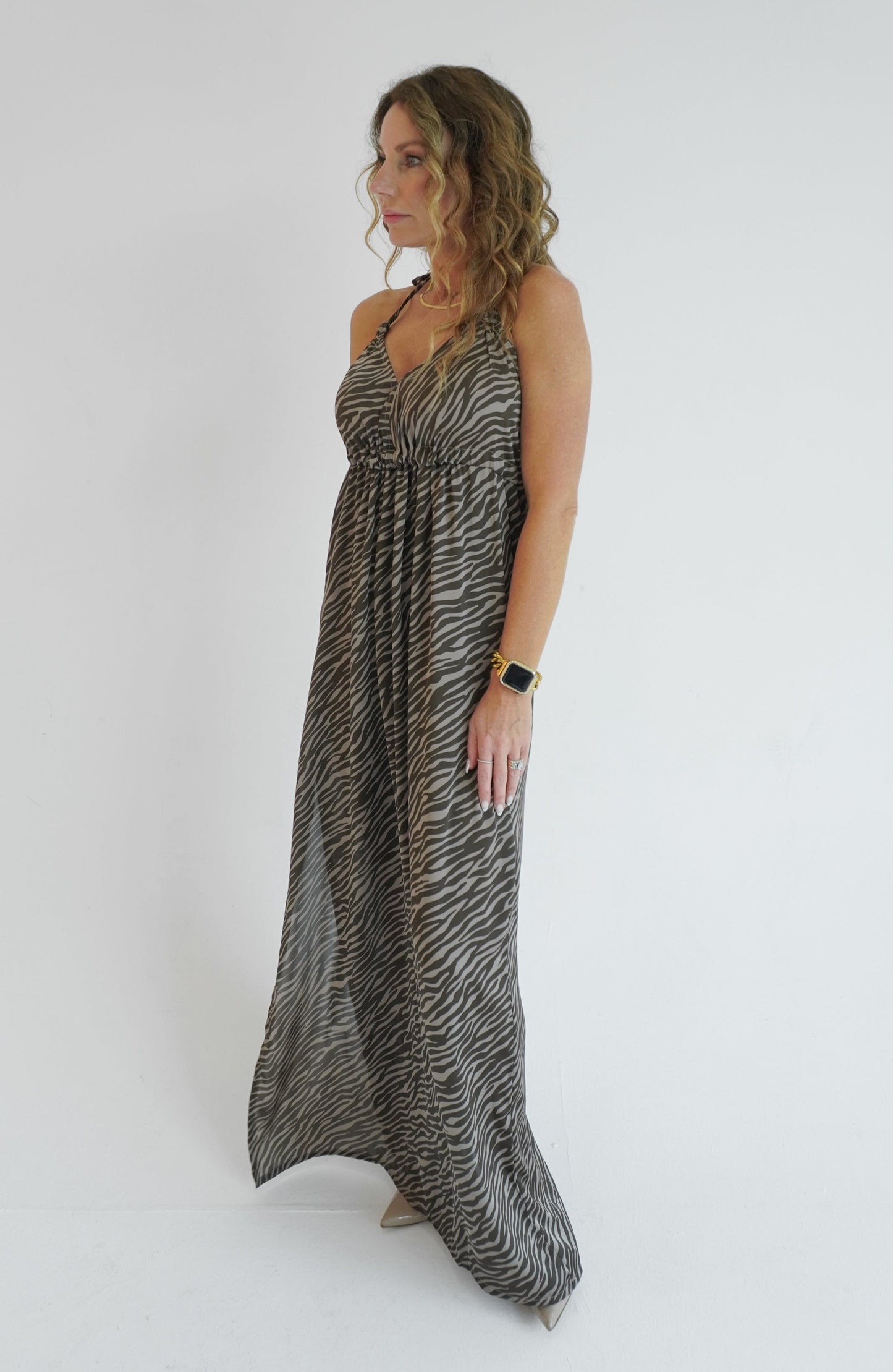 Sadie Maxi Dress - Tiger print