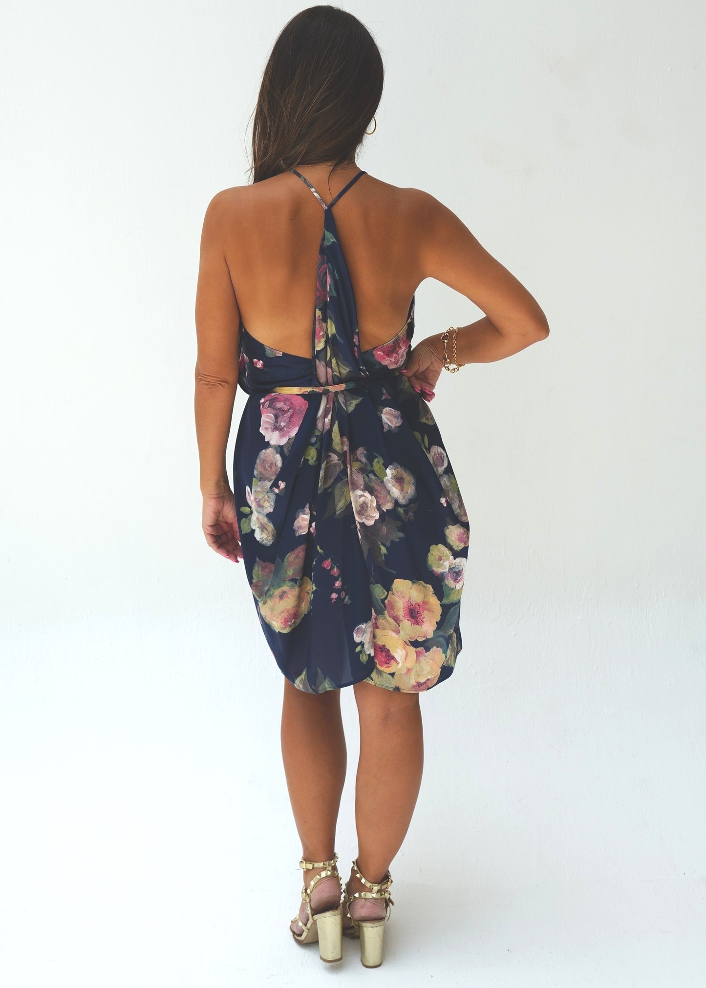 The Rebecca Dress - Navy Floral
