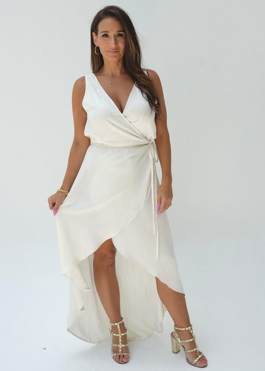 Sienna Wrap Dress - Ivory