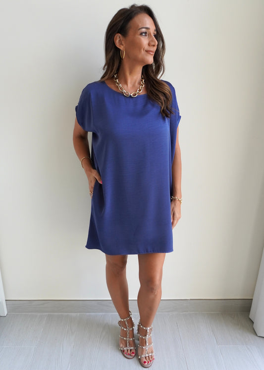 May’s Mini Dress - Blue