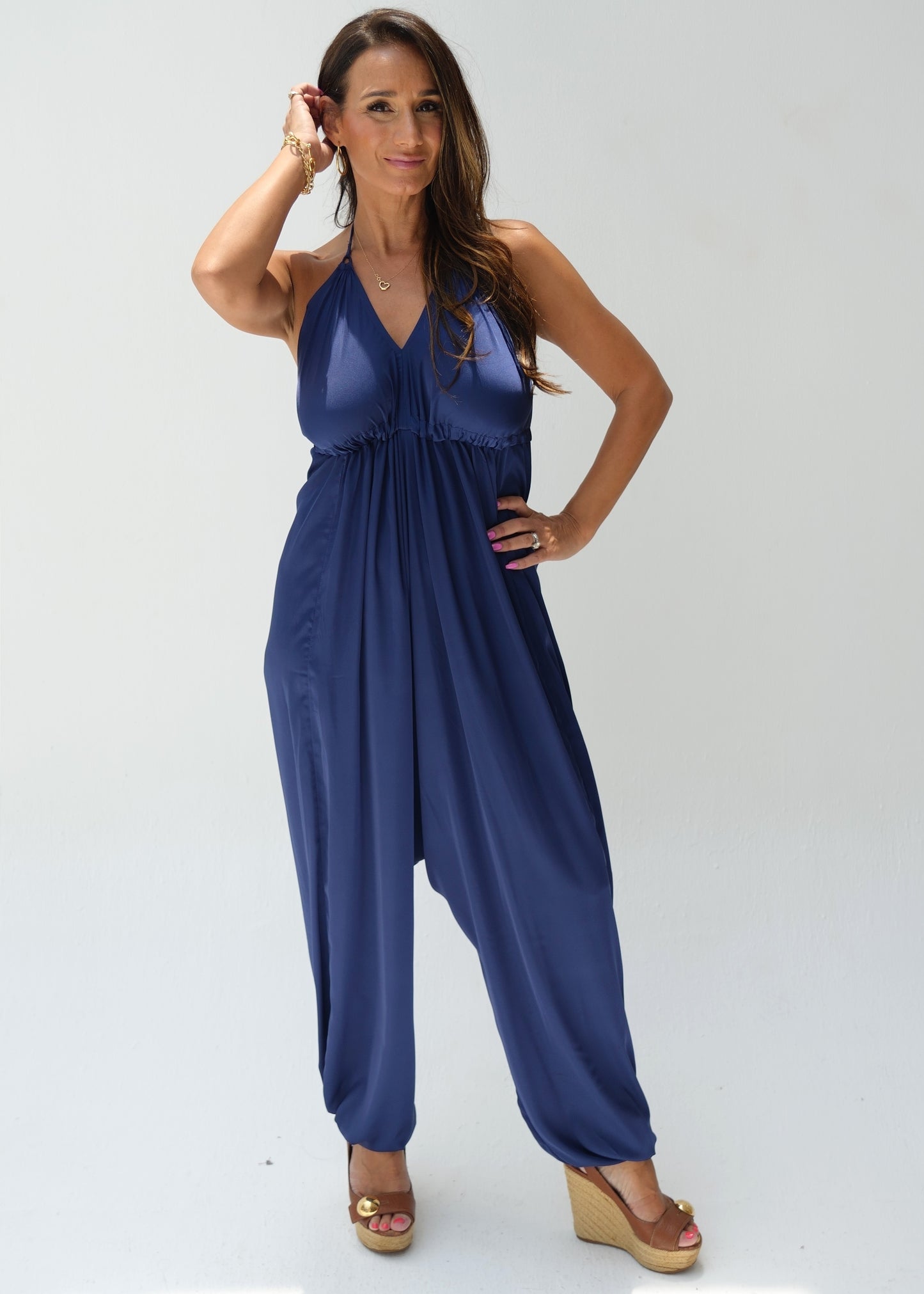 Sadie Jumpsuit - Blue