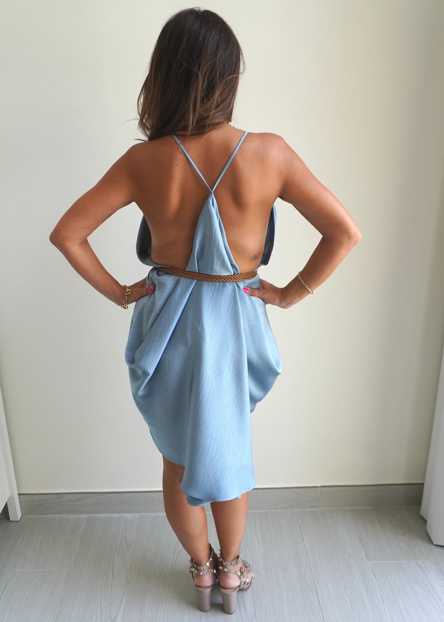 The Rebecca Dress - Pale Blue
