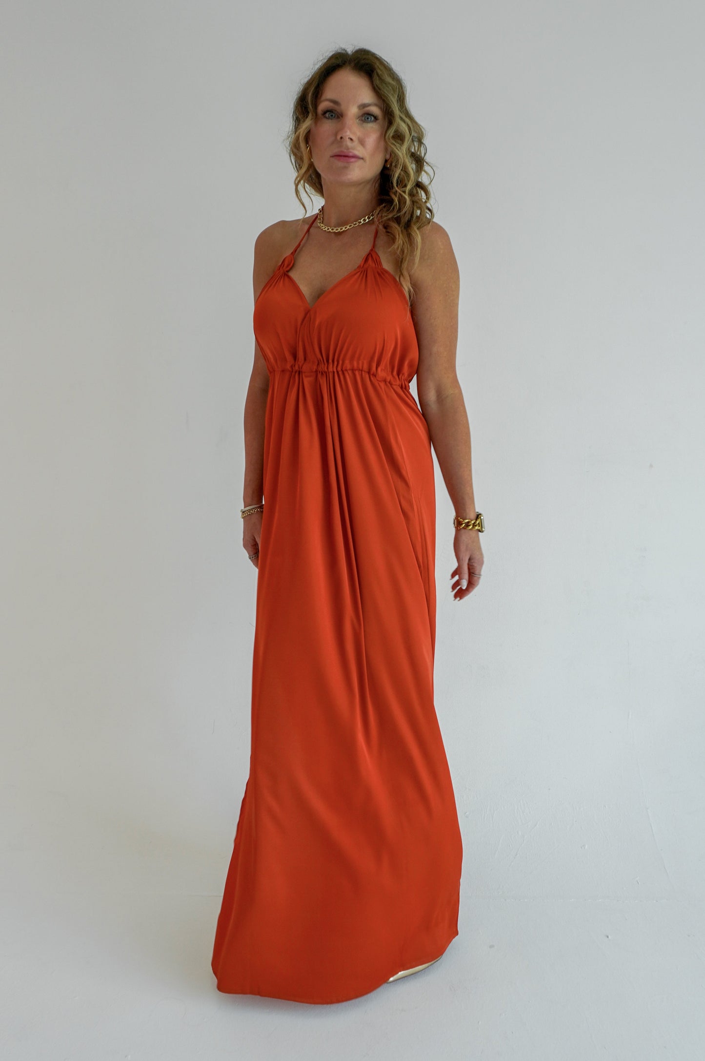 Sadie Maxi Dress - Burnt Orange