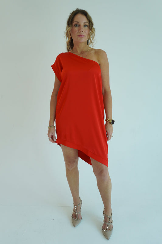 The Holly Dress - Cherry Red