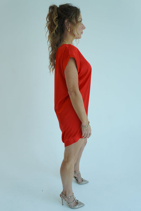 The Holly Dress - Cherry Red