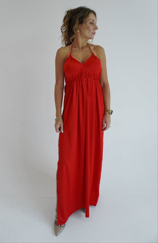 Sadie Maxi Dress - Cherry Red