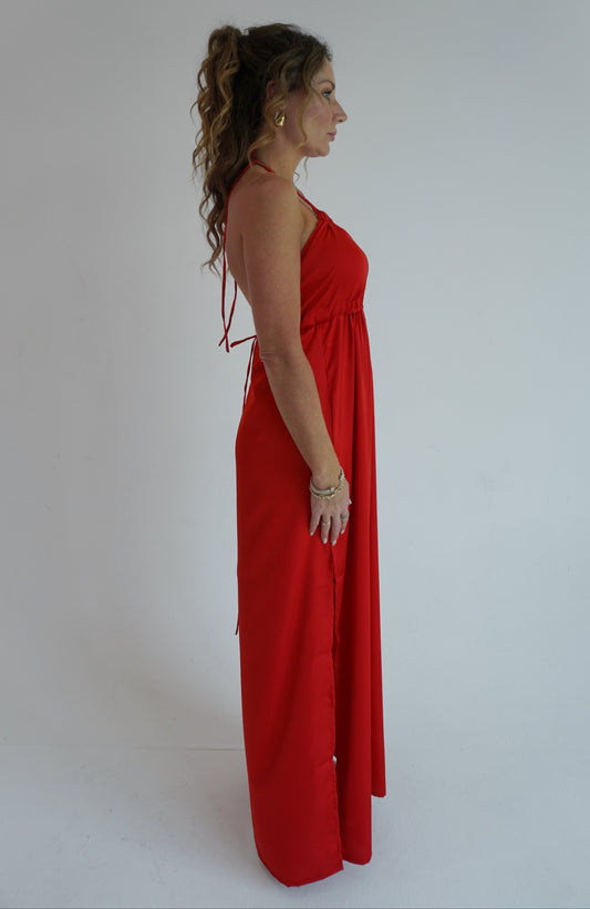 Sadie Maxi Dress - Cherry Red