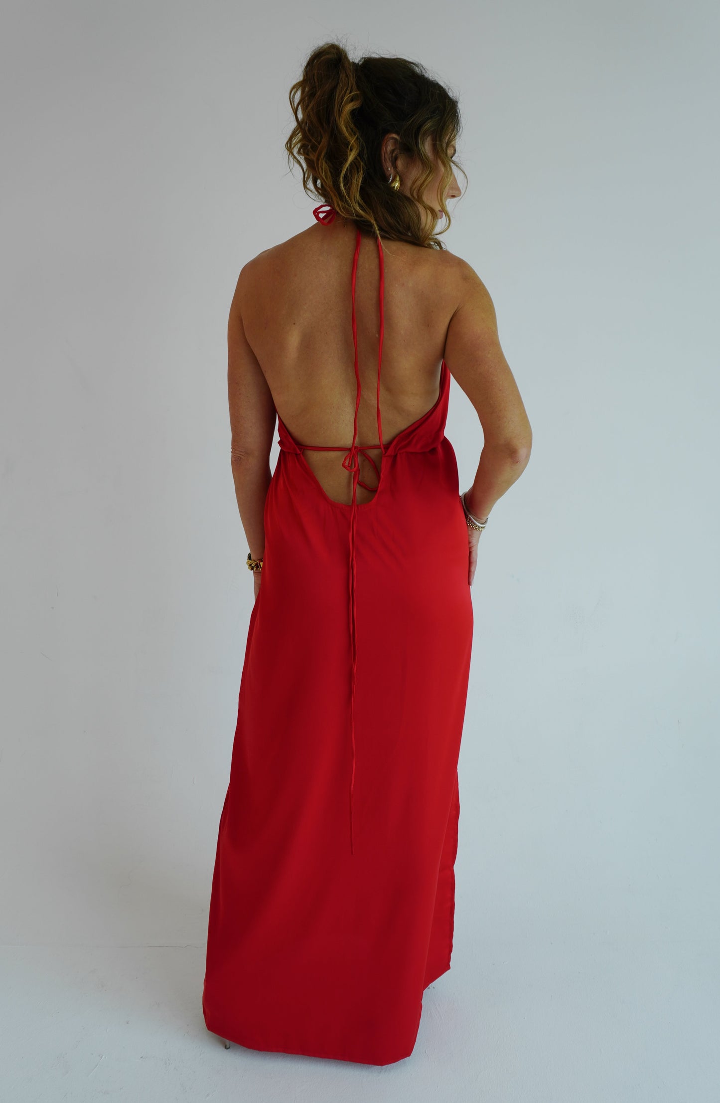 Sadie Maxi Dress - Cherry Red