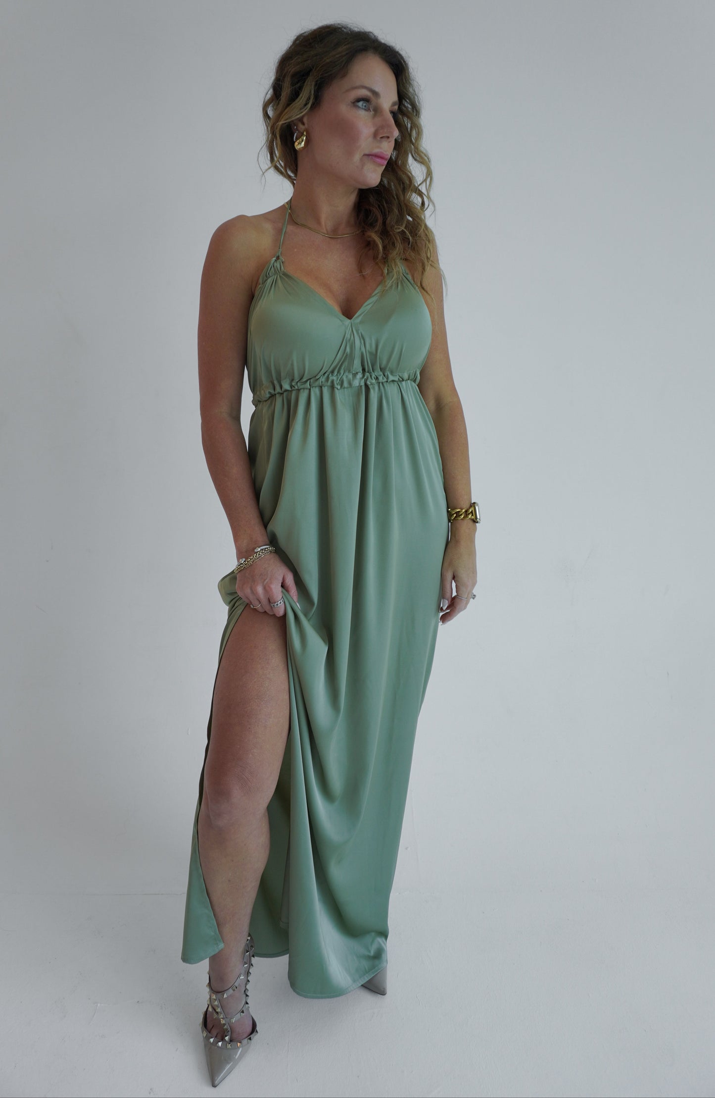 Sadie Maxi Dress - Olive Green