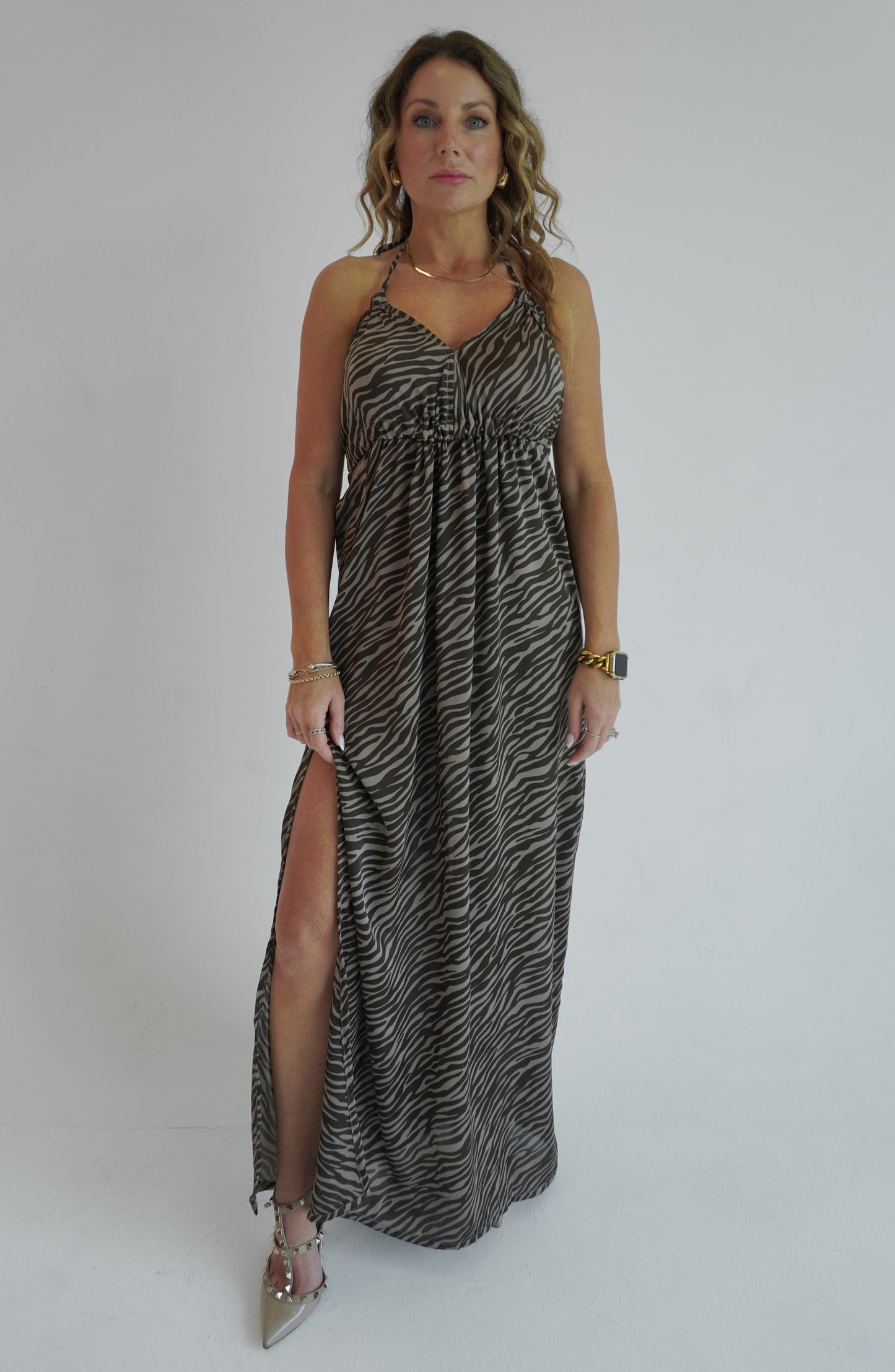 Sadie Maxi Dress - Tiger print
