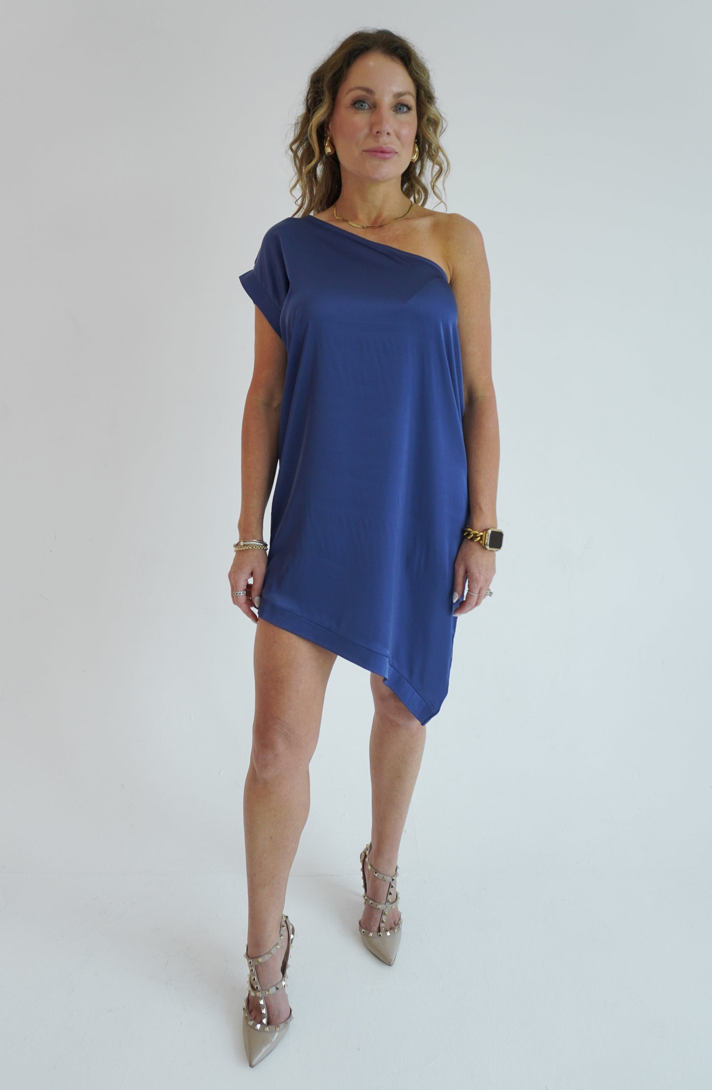 The Holly Dress - Navy