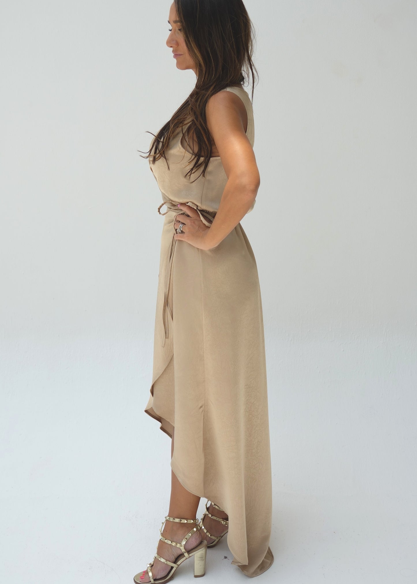 Sienna Wrap Dress - Gold