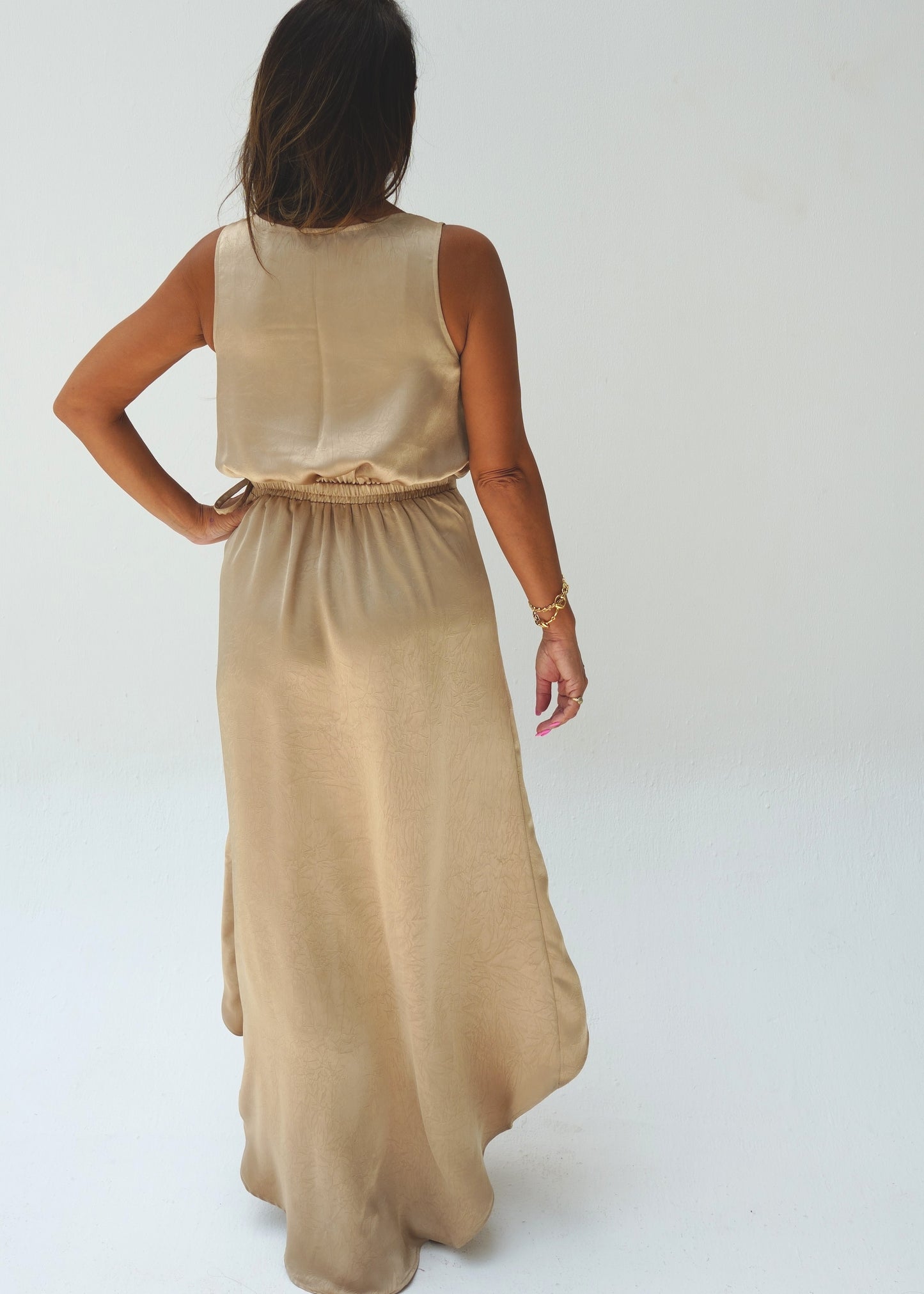 Sienna Wrap Dress - Gold