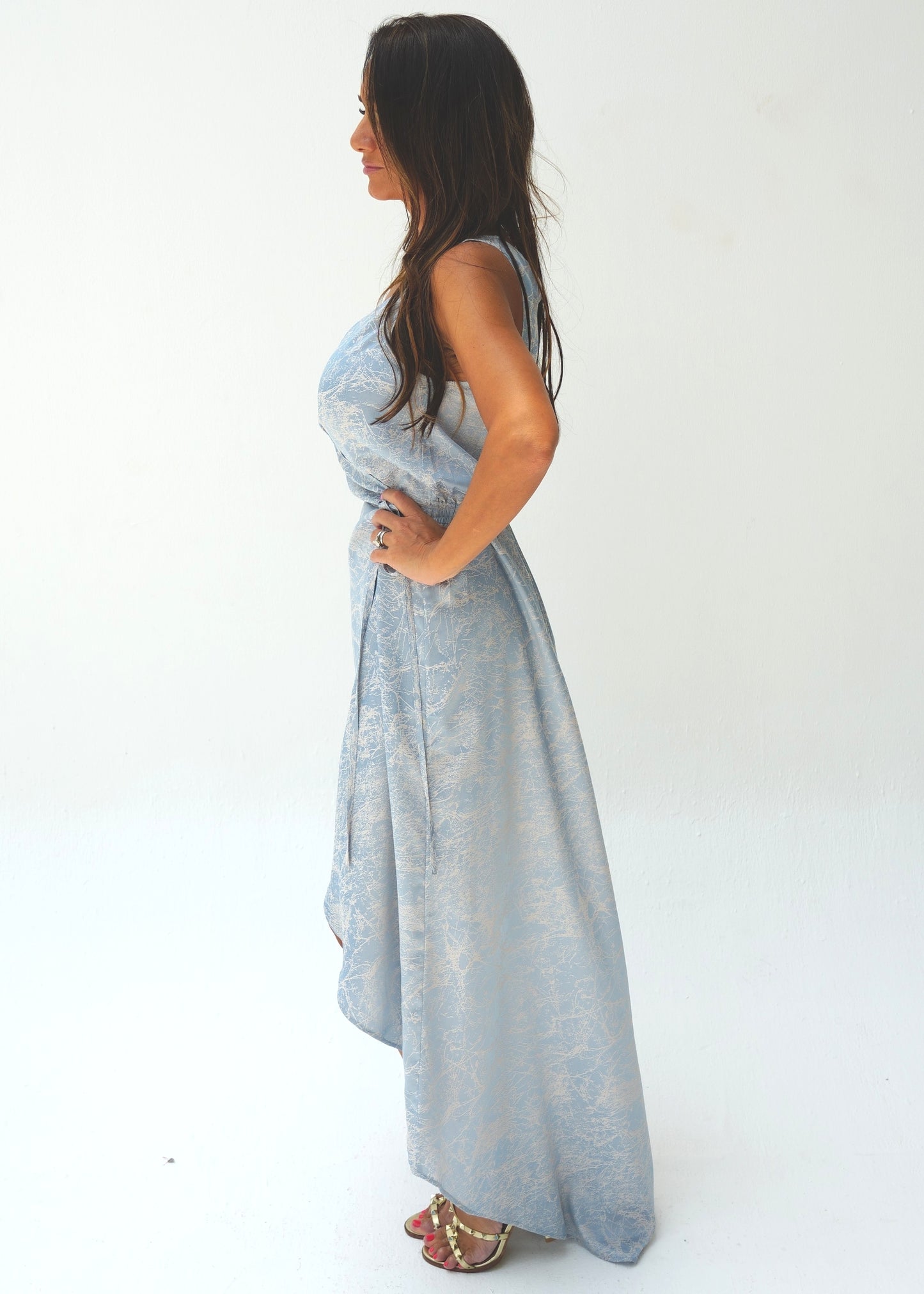 Sienna Wrap Dress - Blue