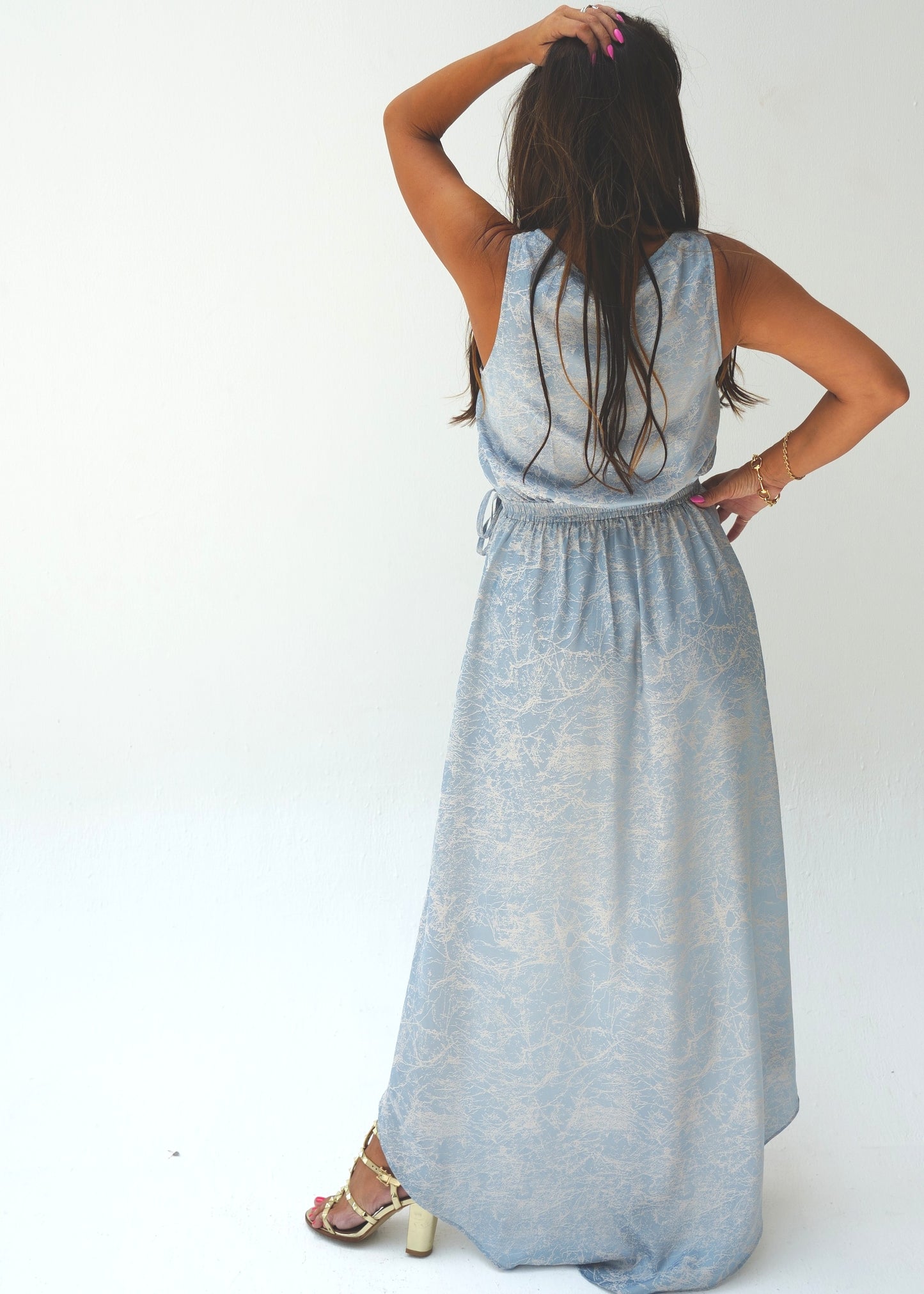 Sienna Wrap Dress - Blue
