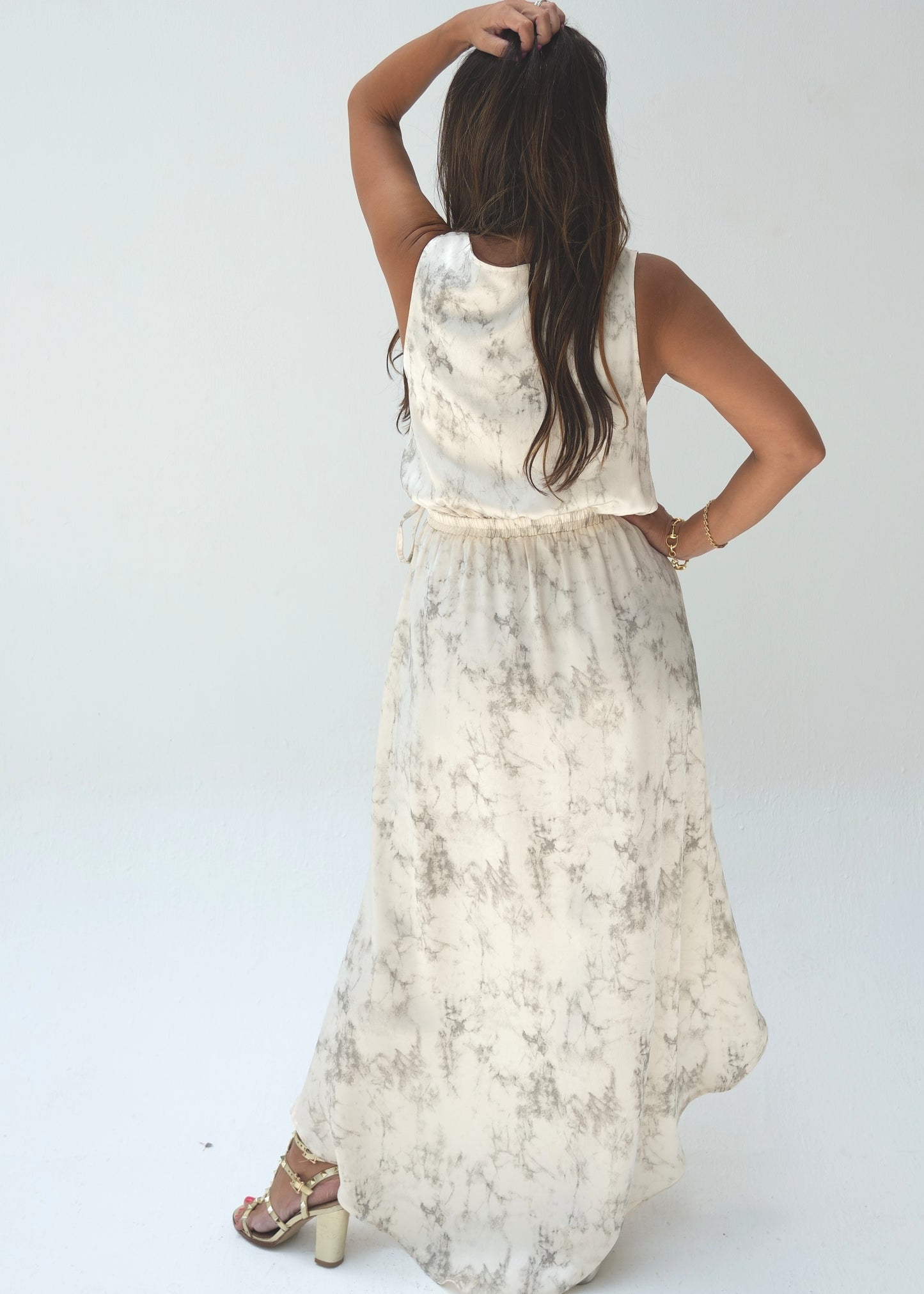 Sienna Wrap Dress - Marble