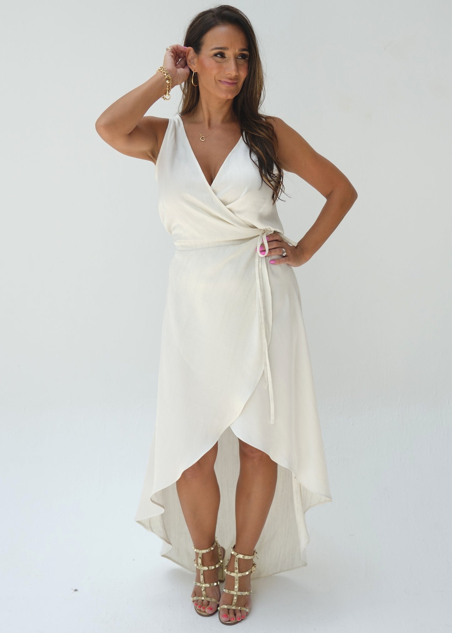 Sienna Wrap Dress - Ivory